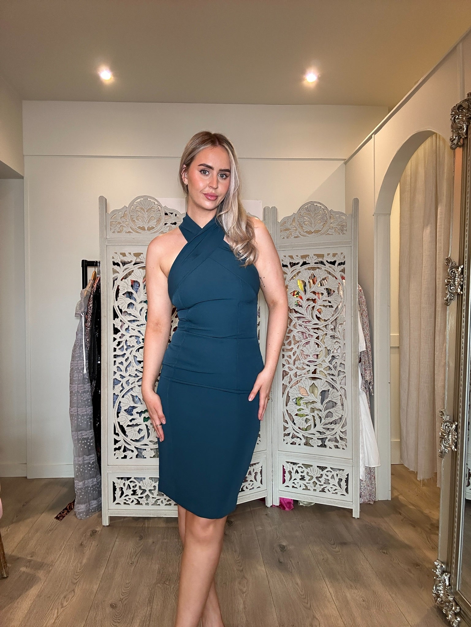 Navy Midi Dress