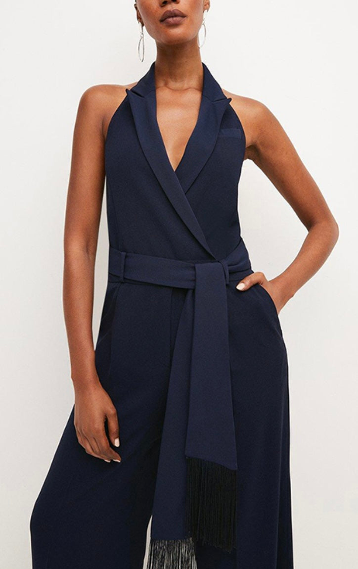 Tailored Wide Leg Jumpsuit