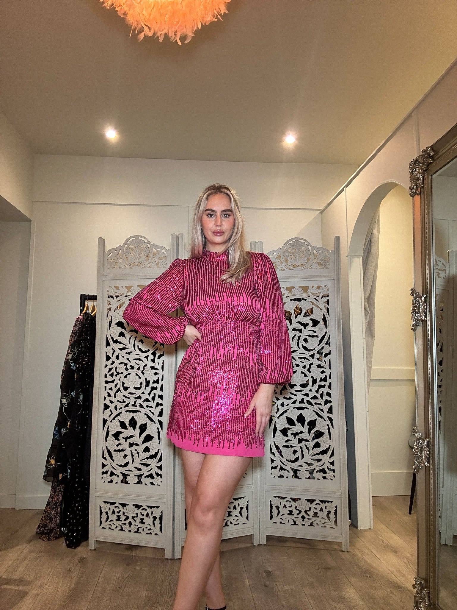 Lara Sequin Mini Dress