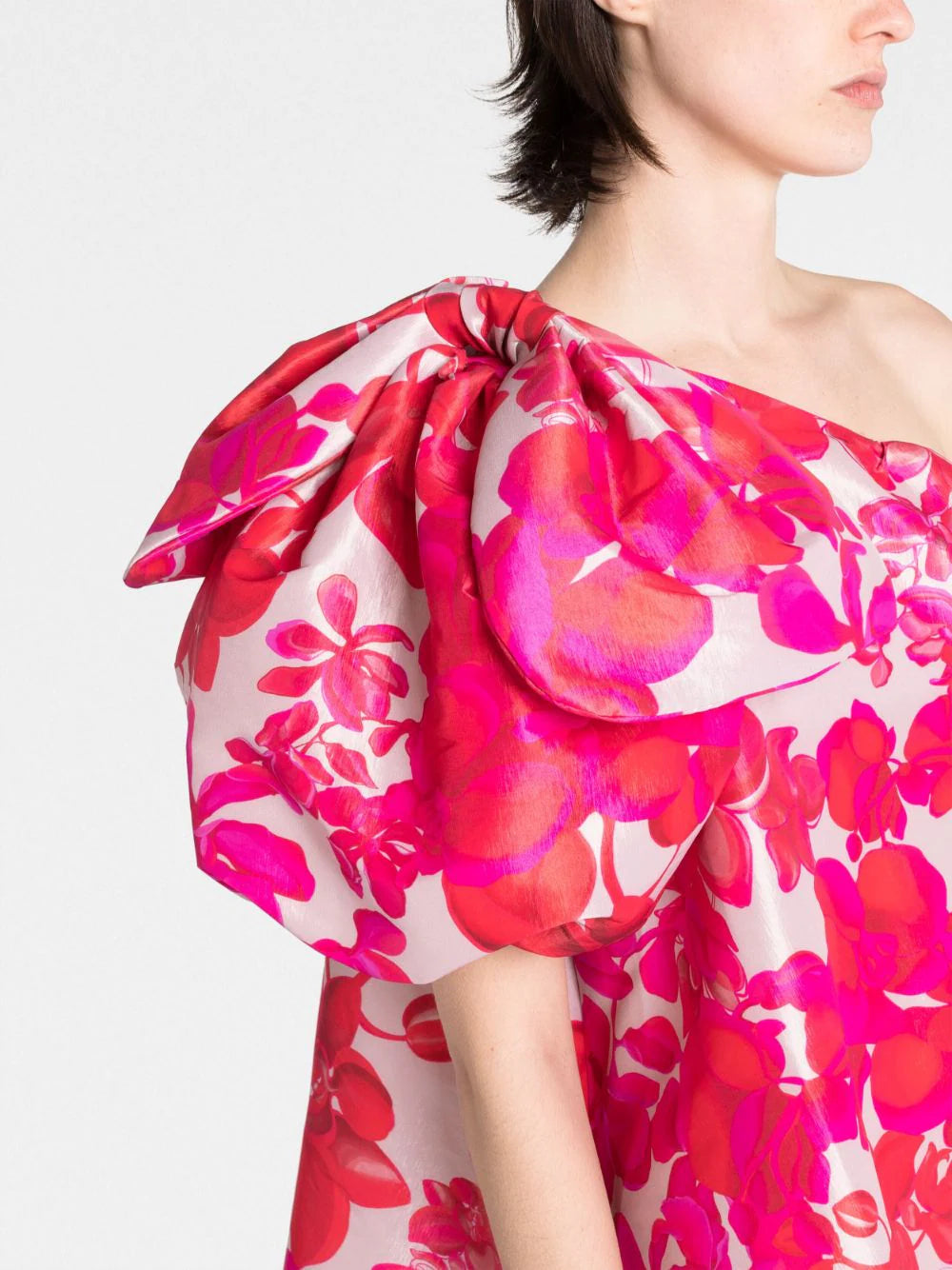 Mithali Floral-Print One-Shoulder Dress