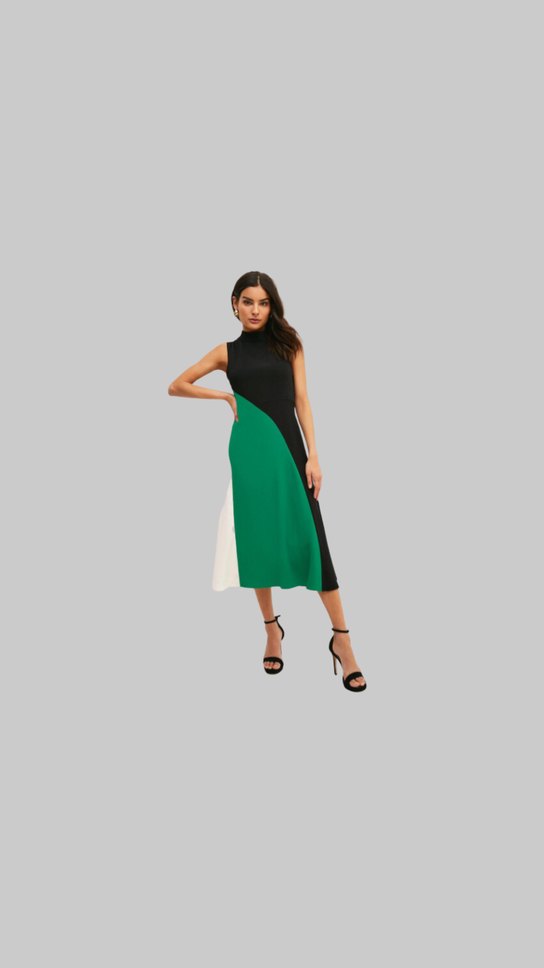 Karen Millen Colour Block Midi Dress