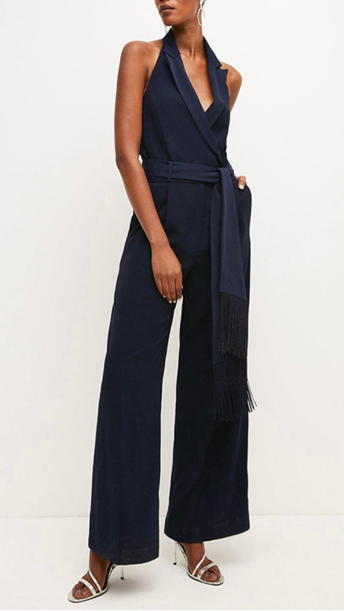 Tailored Wide Leg Jumpsuit