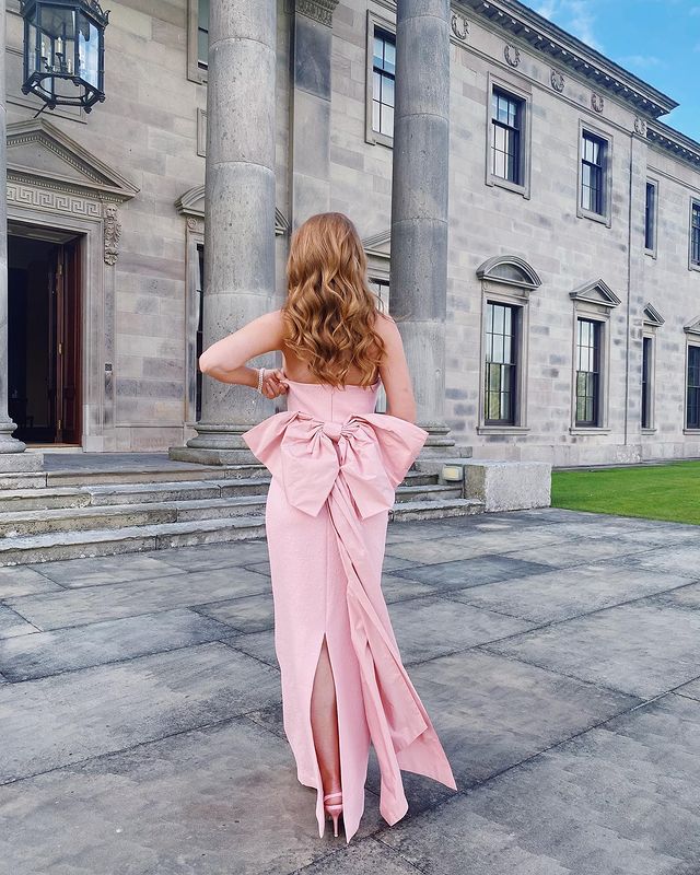 Rosette Strapless Gown