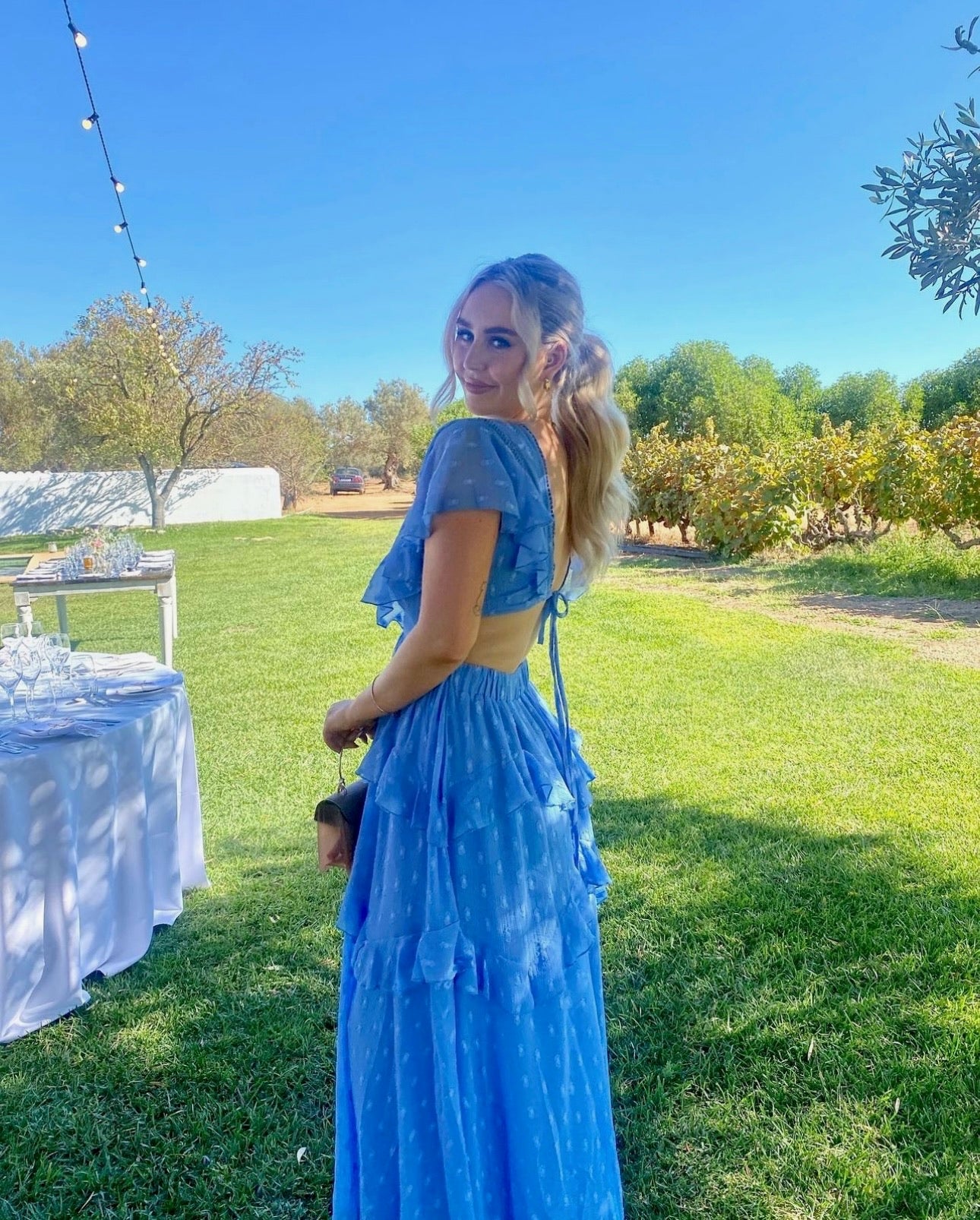 Design Blue Maxi Dress