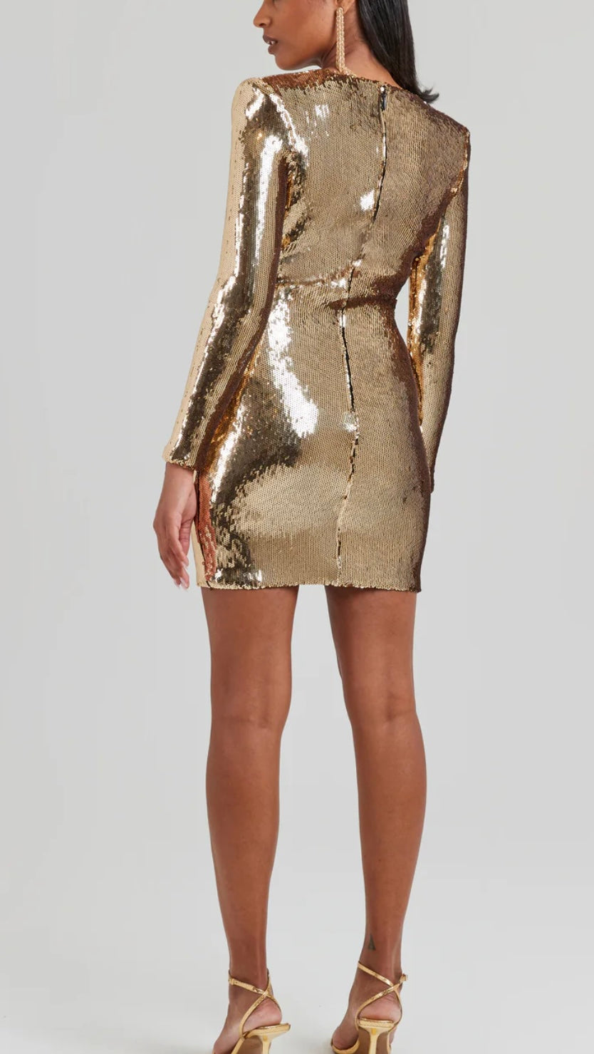 Jodie Gold Dress