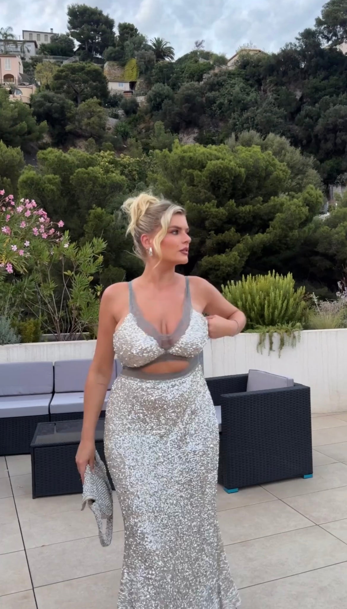 never fully dressed silver dress Silver Sequin Jem Midaxi Dress