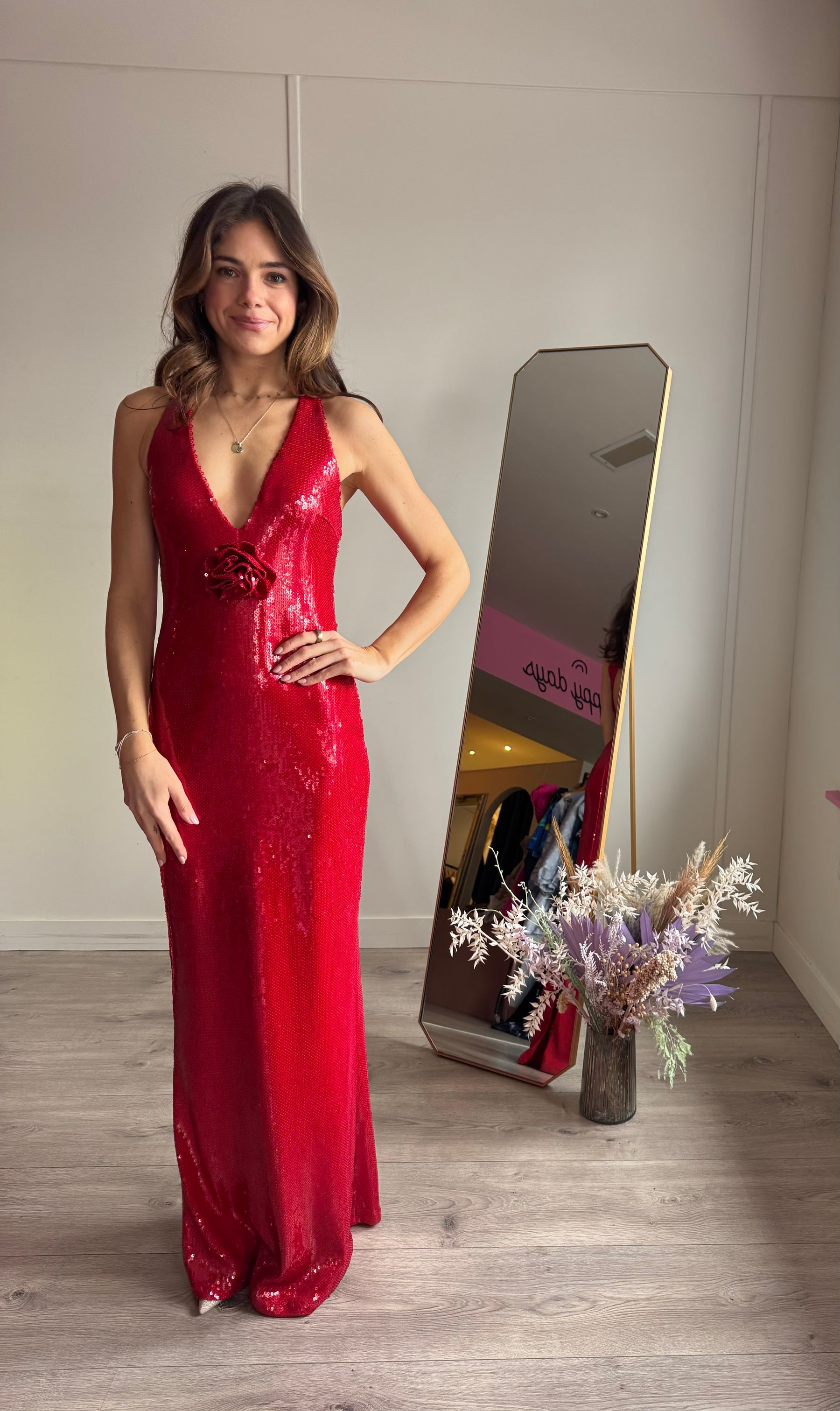 Eliza Rose Sequin Maxi Dress
