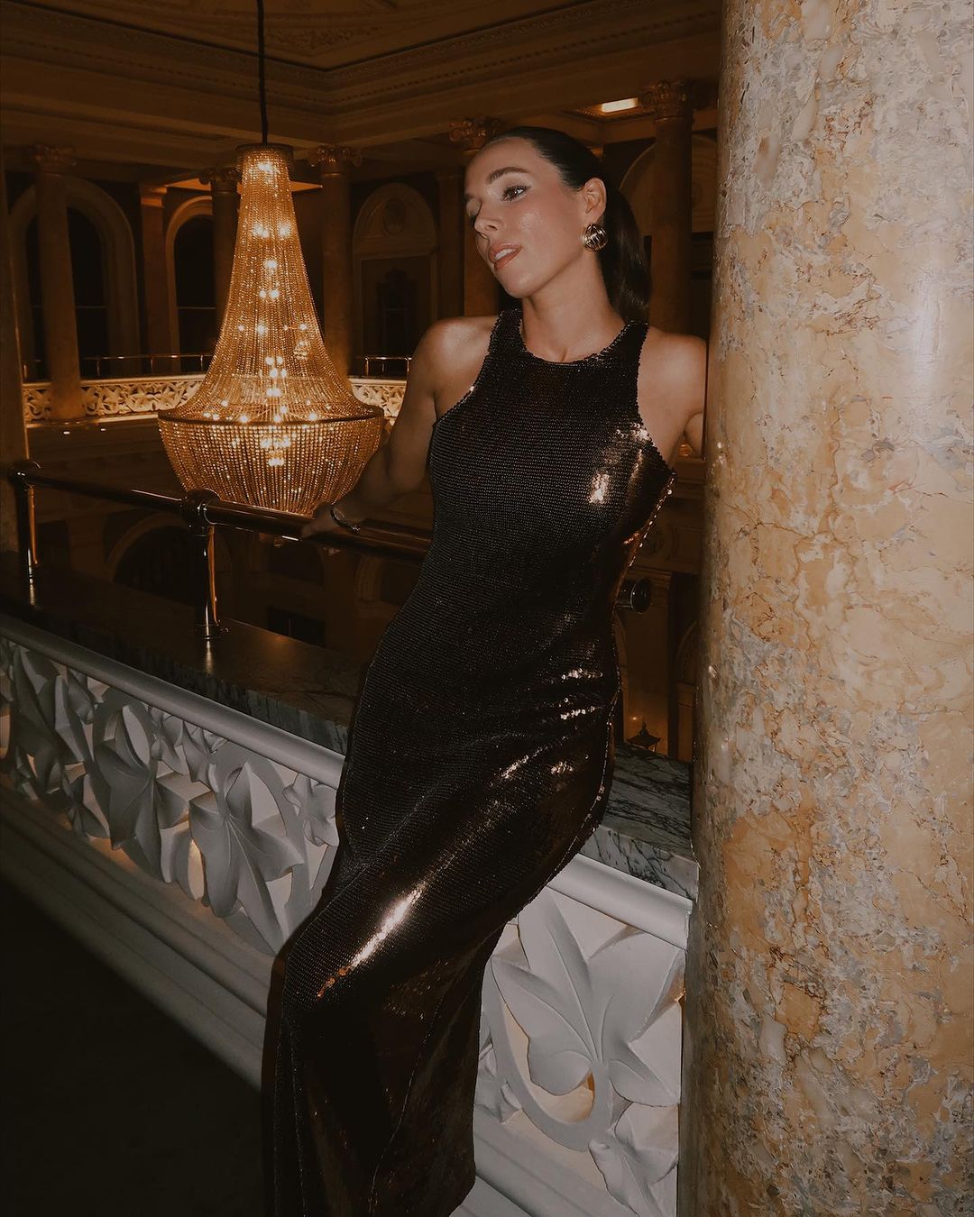 Bronze Sequin Midi