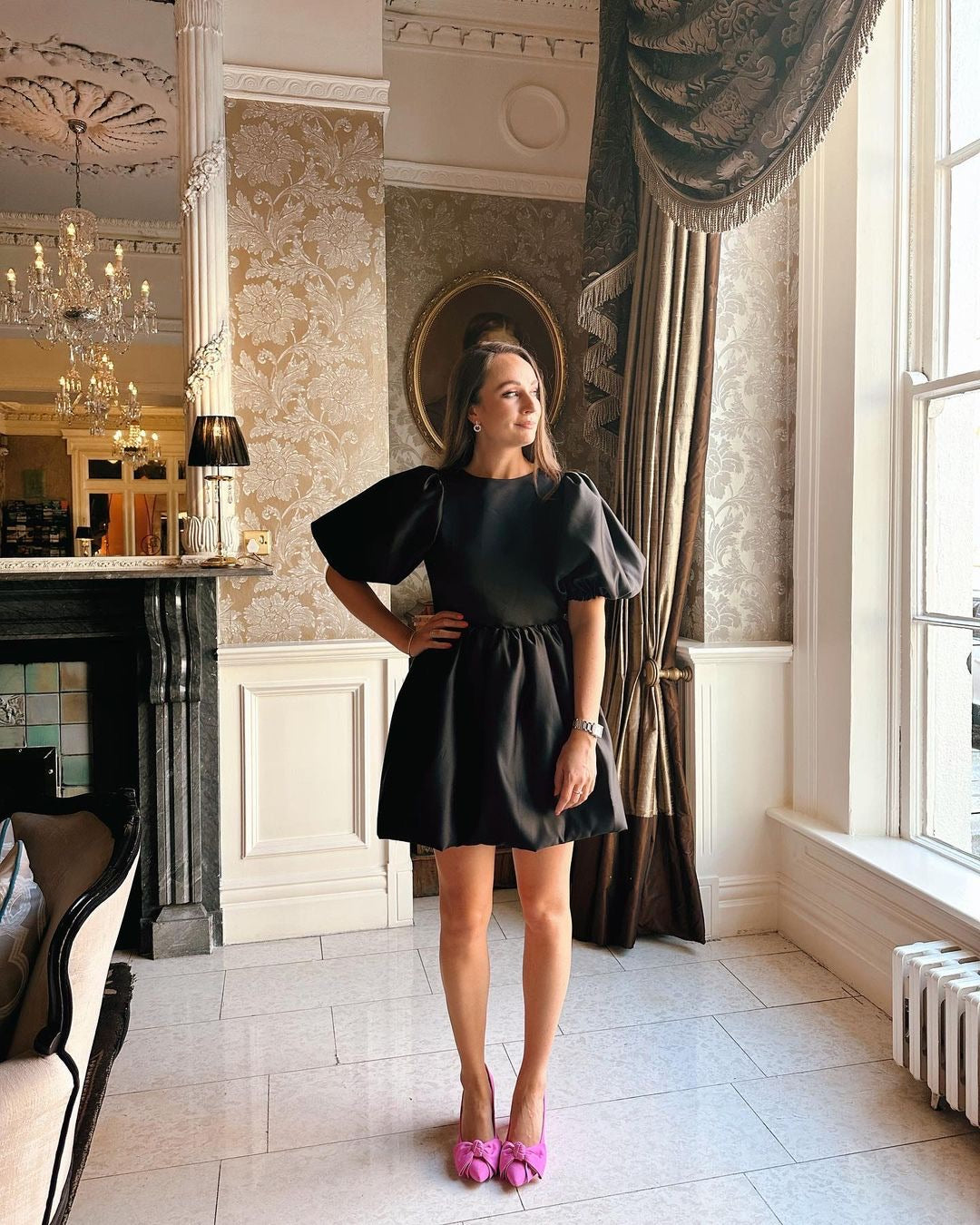 Aoife Mcnamara Black Mini Dress