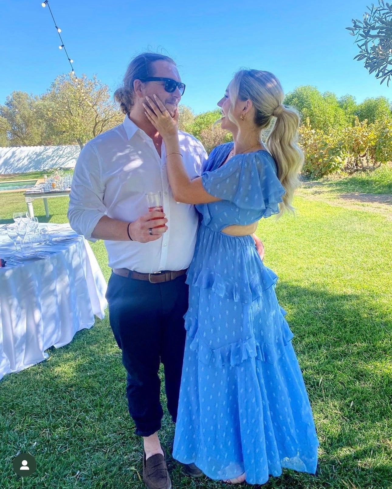 Design Blue Maxi Dress