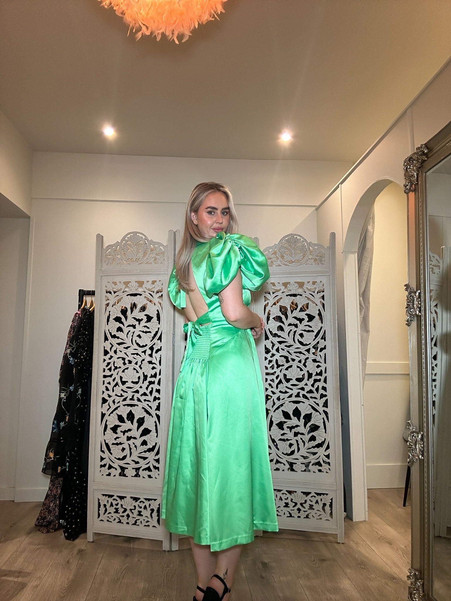 Noon Puff-Sleeved Dress