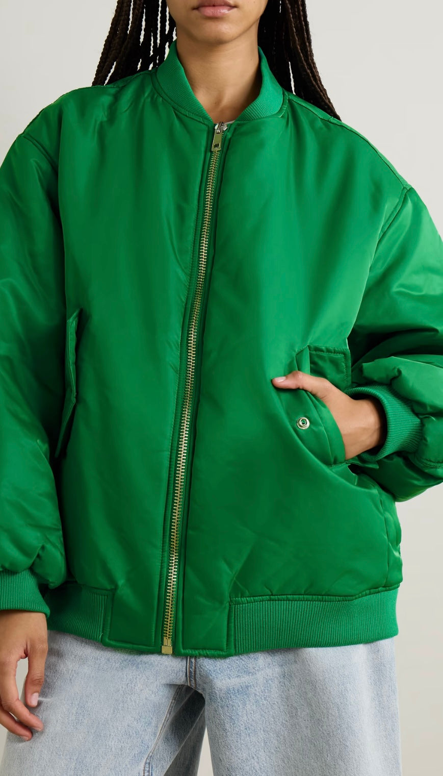 Astra Oversized Padded Shell Bomber Jacket