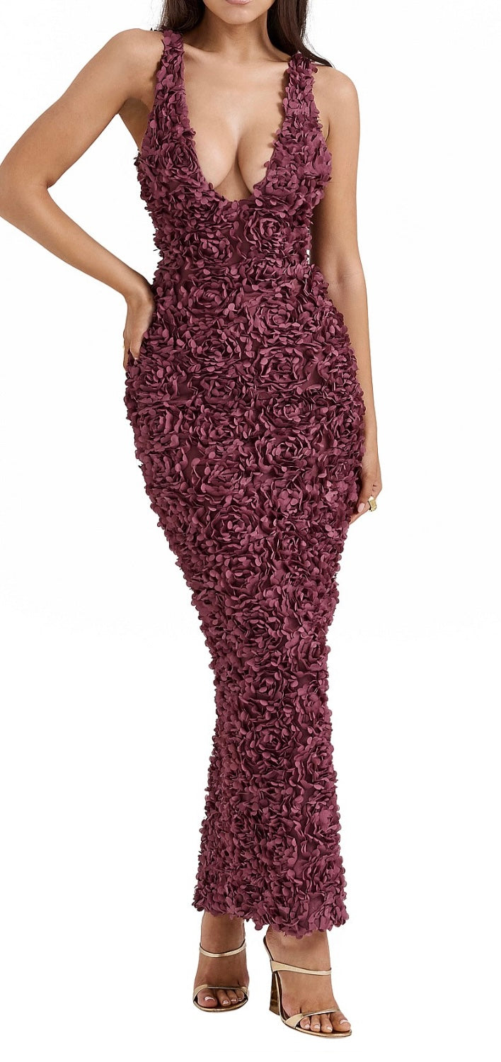 Carina Plunge Floral Dress