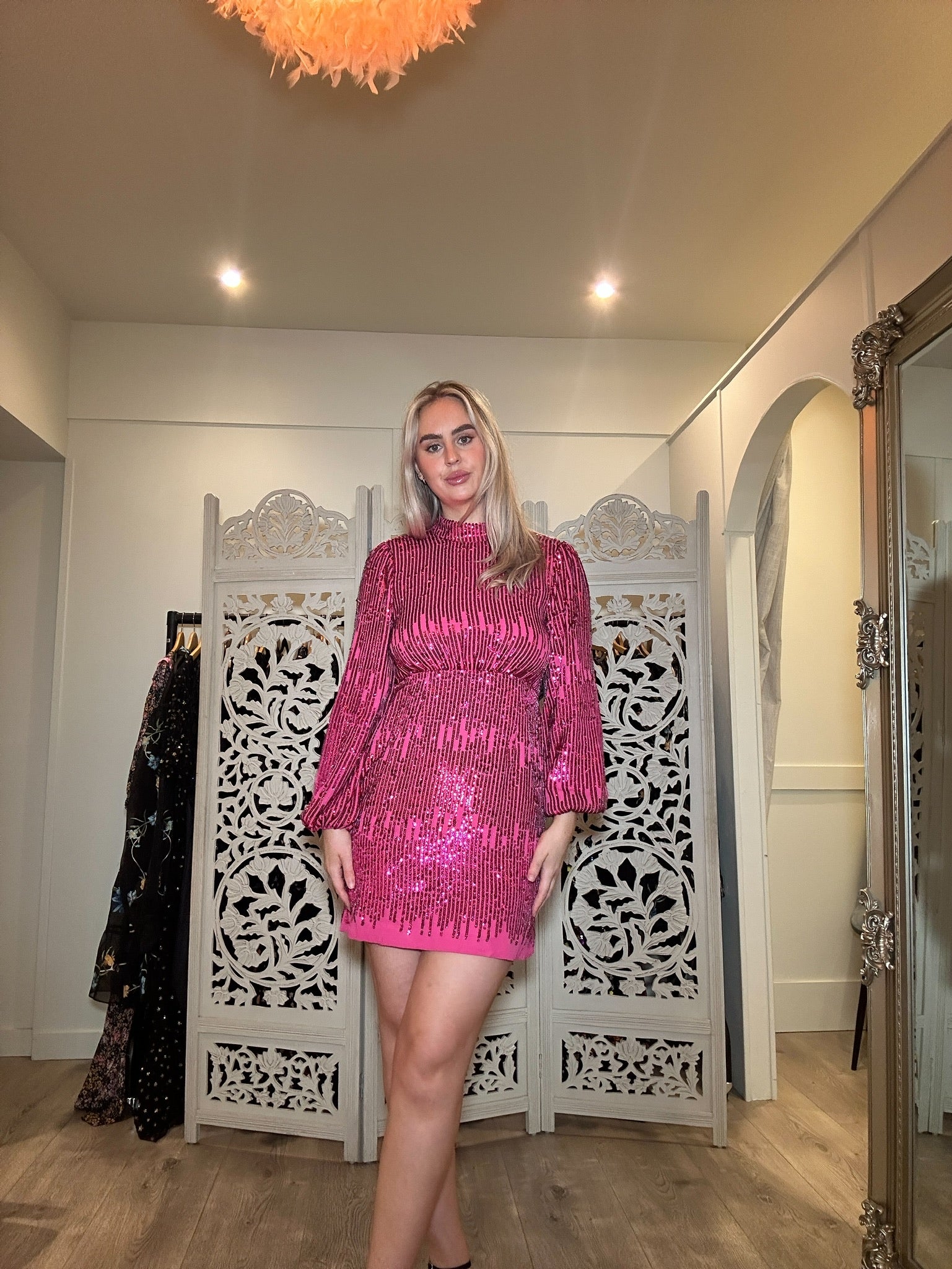 Lara Sequin Mini Dress