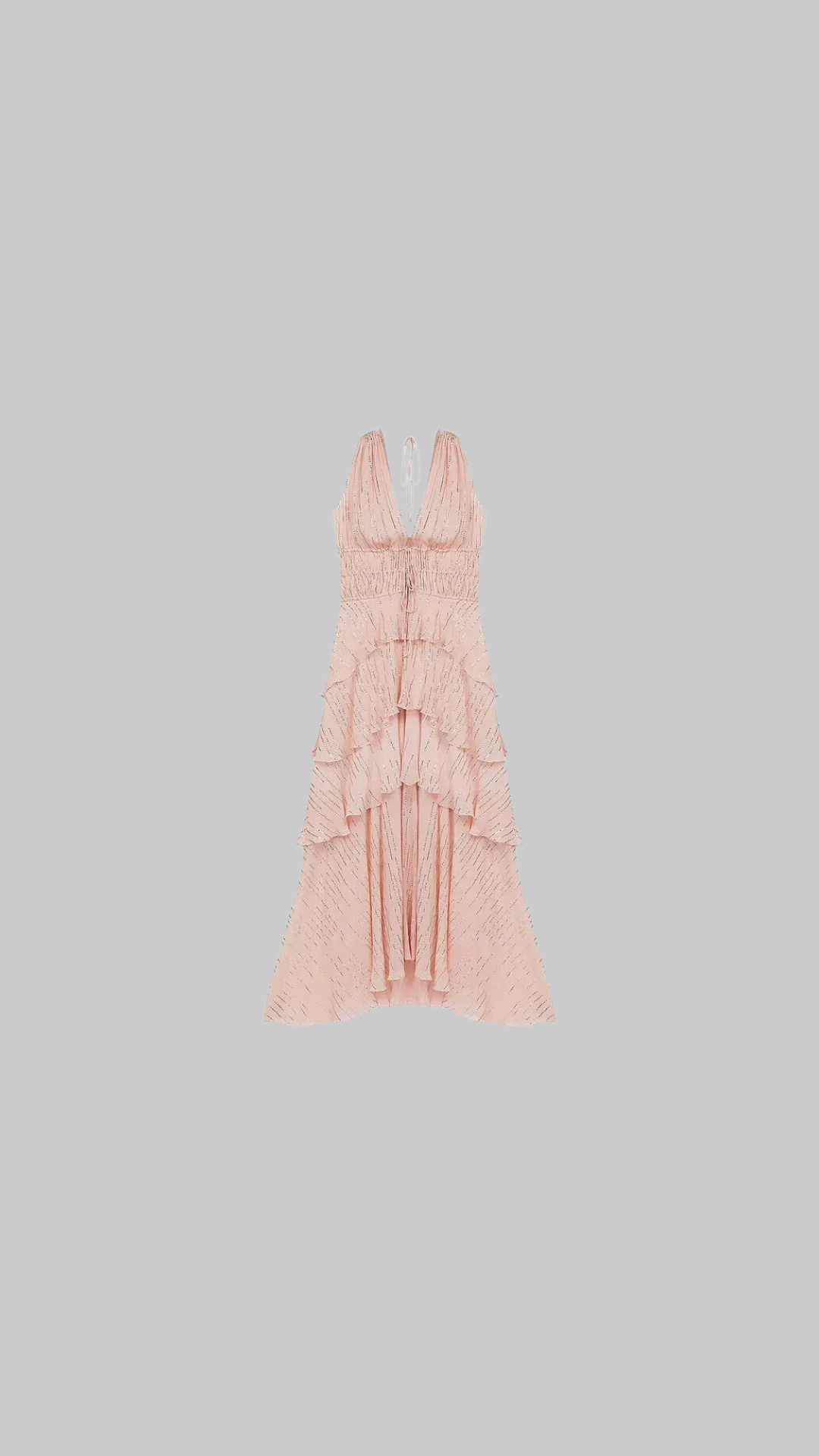 Rufflinette Silk Maxi Dress