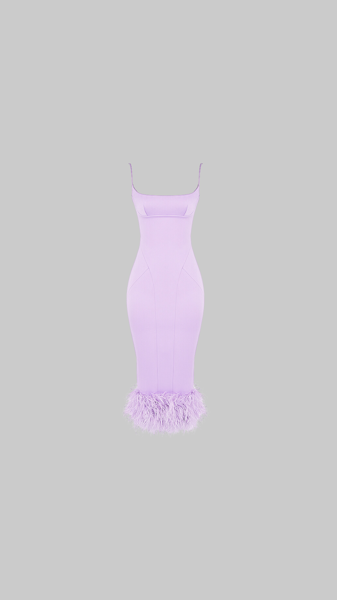 Helena Orchid Satin Midi Dress