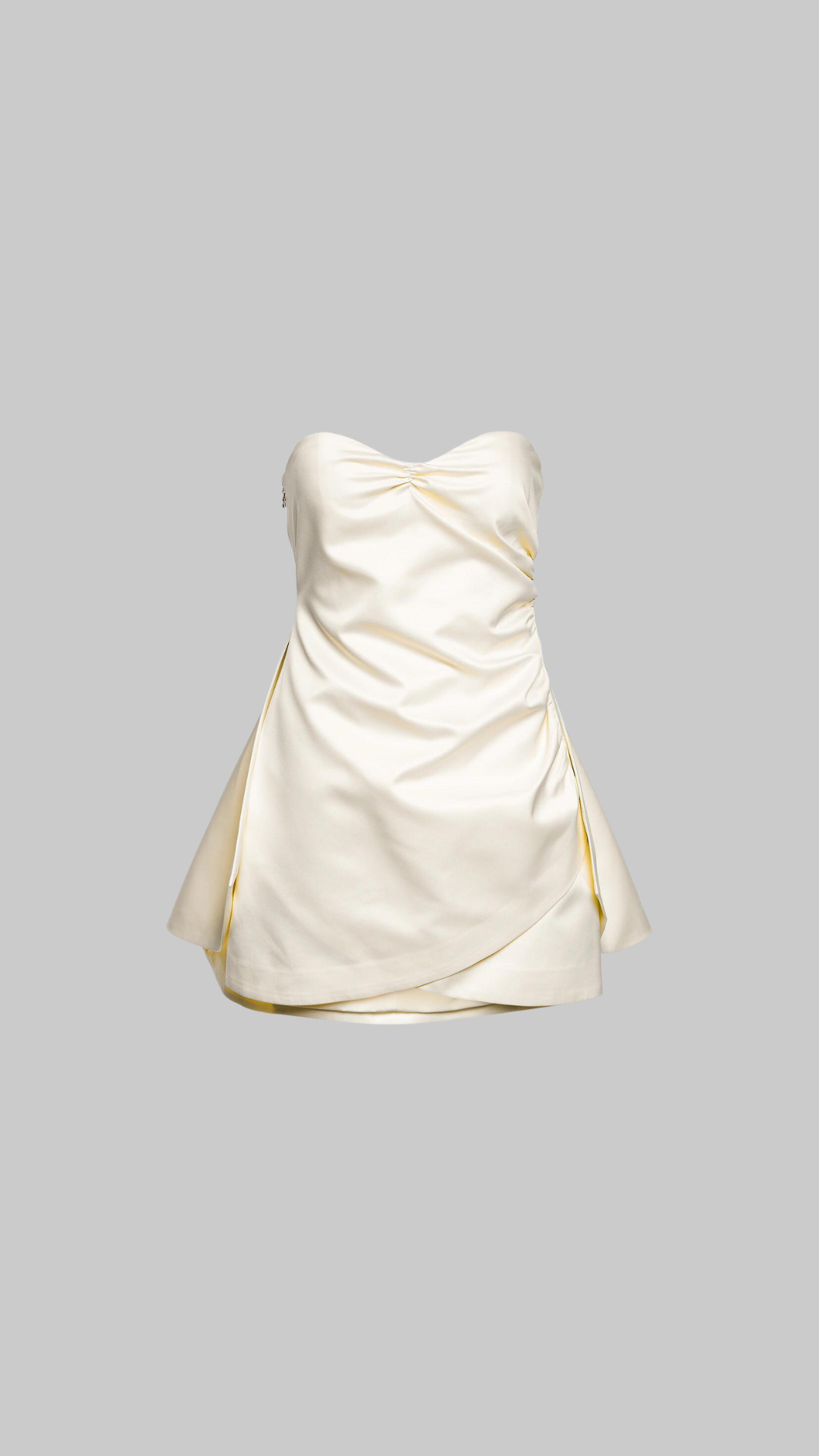 Strapless Ruched Mini Dress