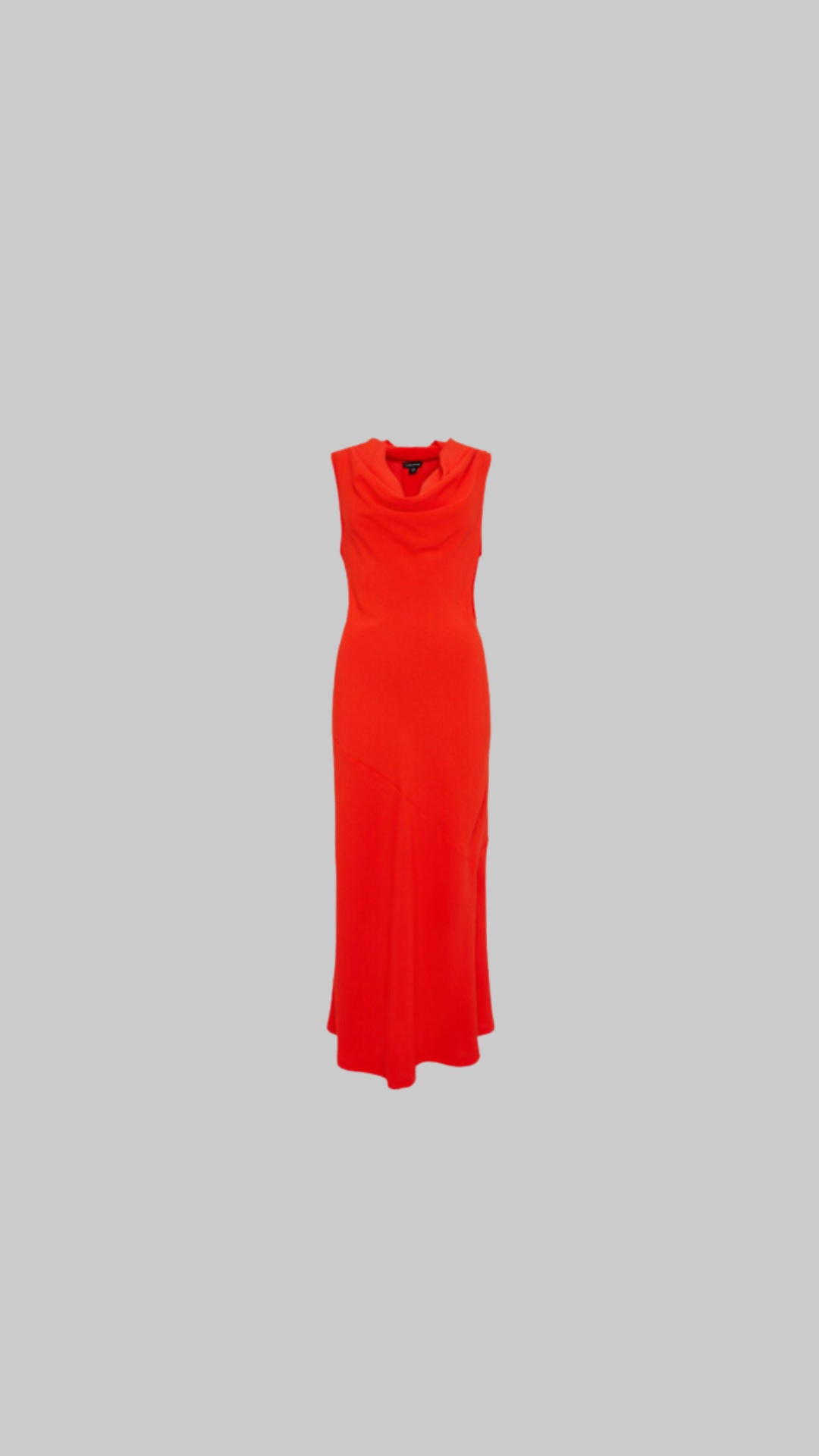 Crepe Cowl Neck Woven Midi Dress