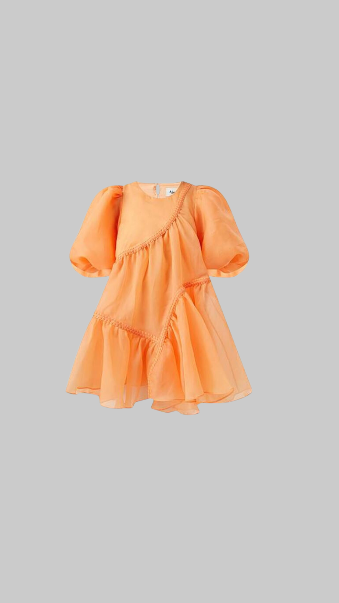 Orange dress with sale sleeves