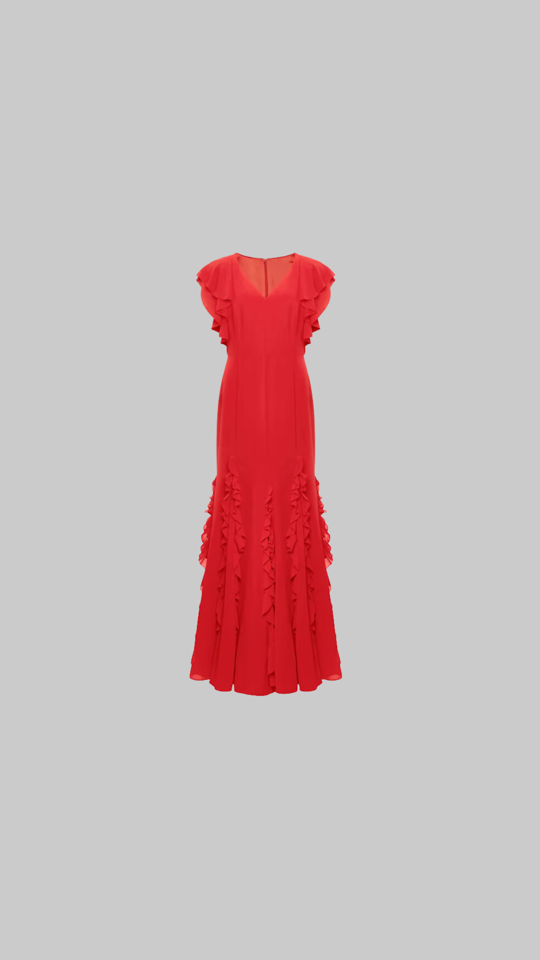 Donatella Ruffle Maxi Dress
