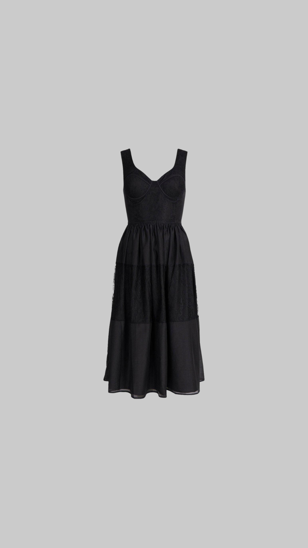 Organza Midi Lace Dress