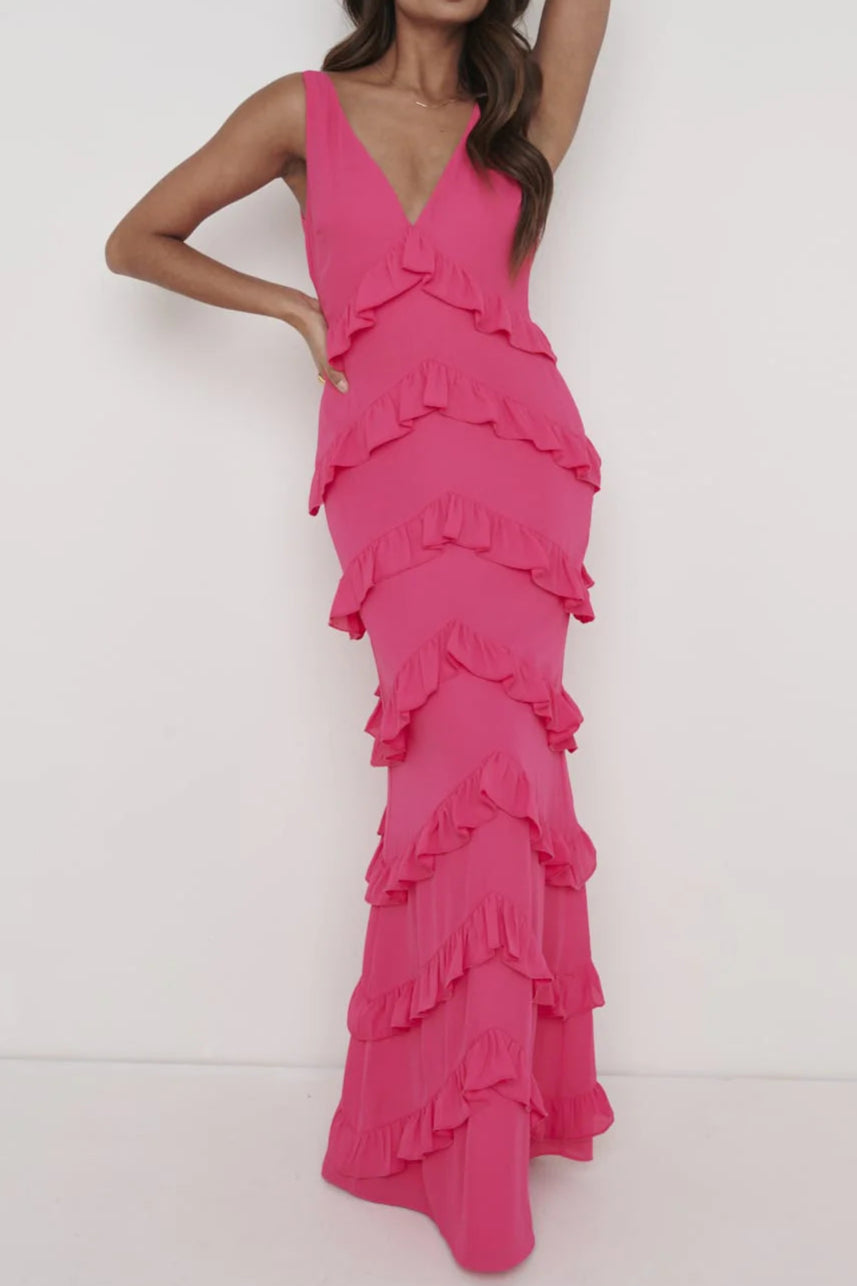 Piper Ruffle Maxi Dress
