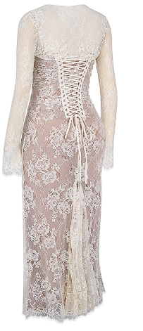 Artemis Lace Shrug Gown