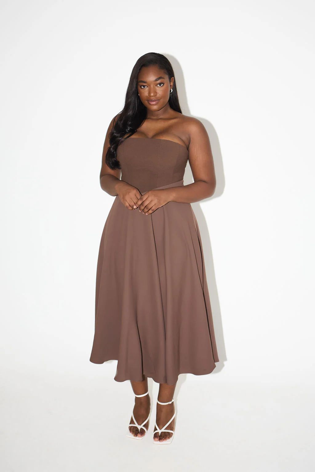 Strapless Chocolate Brown Dress
