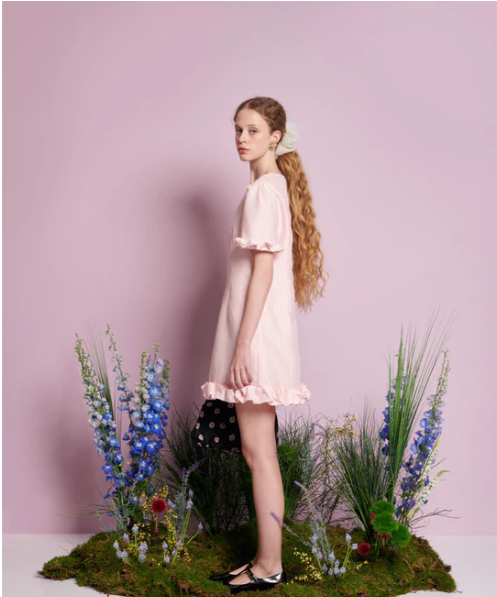 Harebell Ruffle Mini Dress