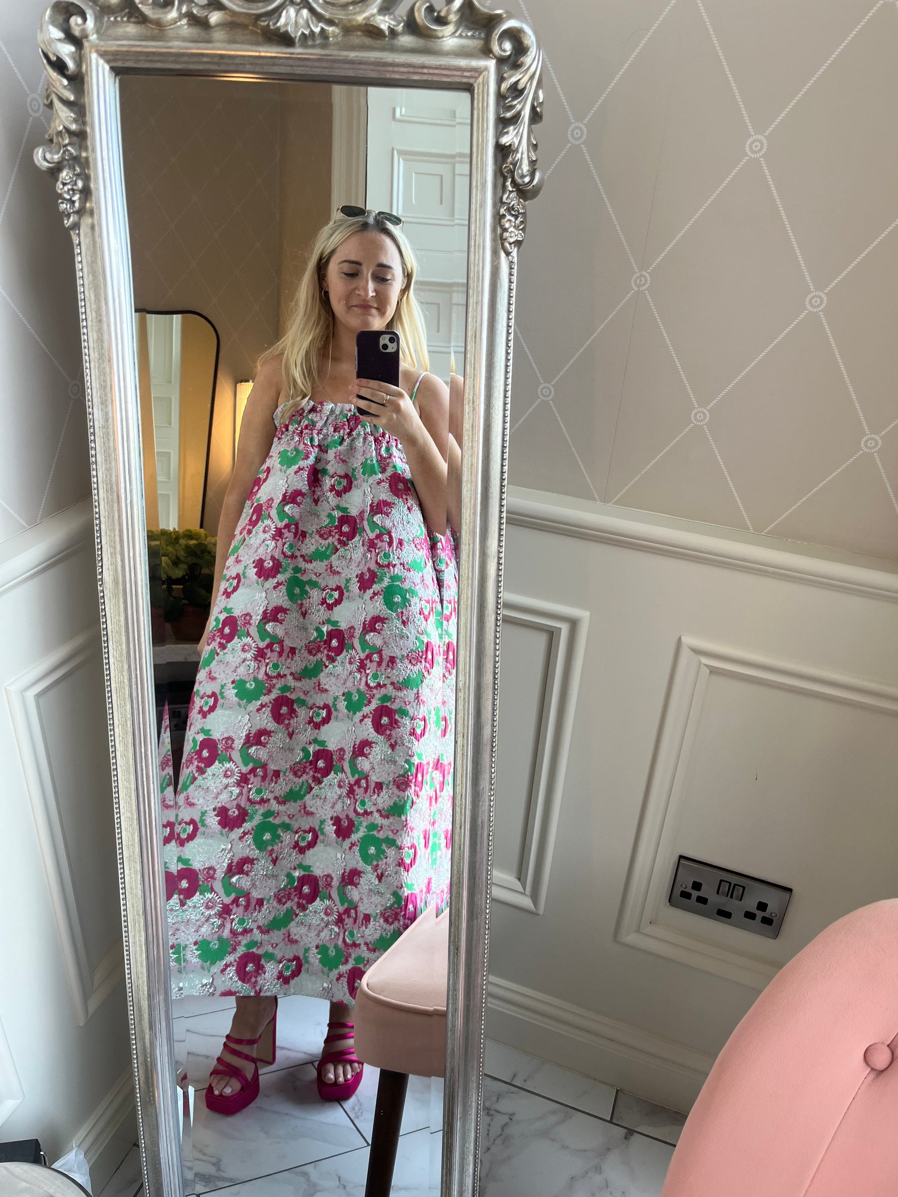 Jacquard Strap Dress