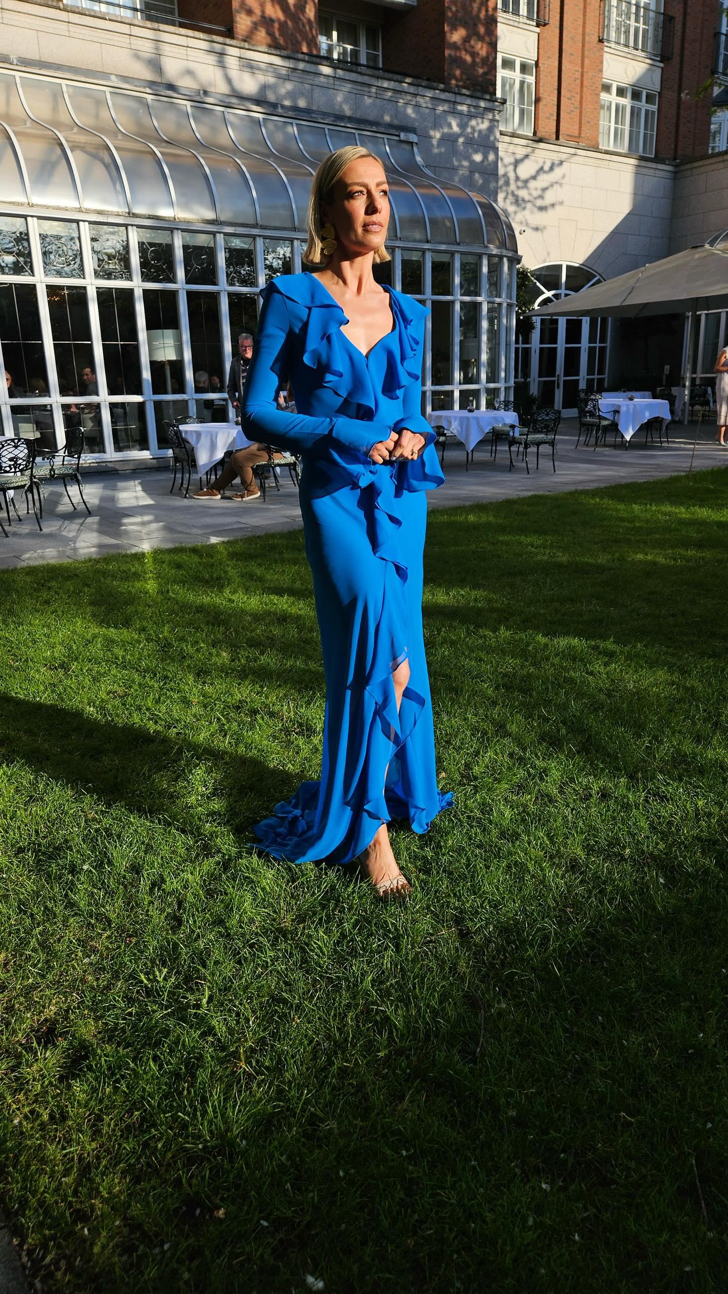 Blue Sheer Maxi