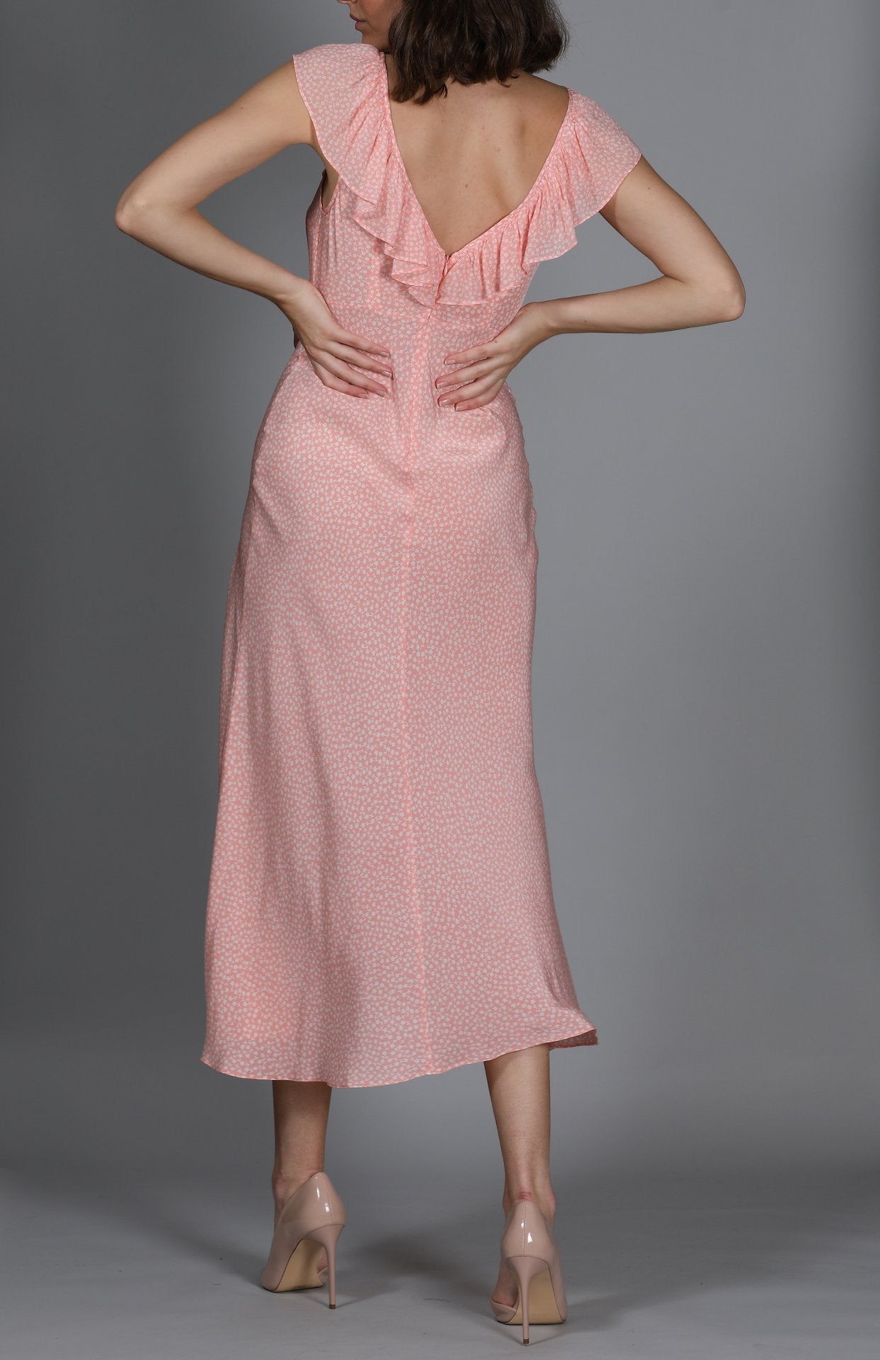 Antoinette ruffled floral-print