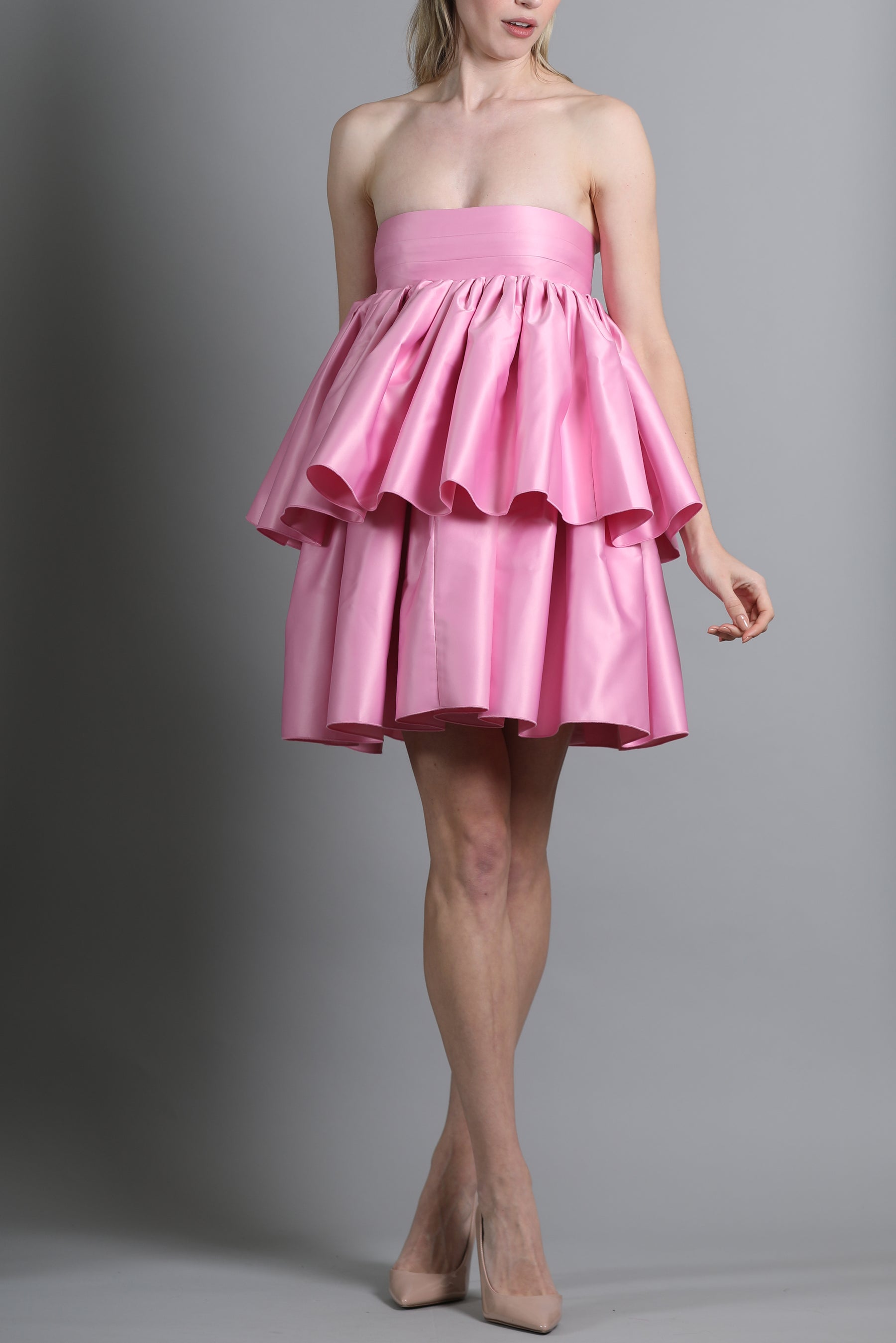 Carmina Tiered Ruffled Cocktail Dress