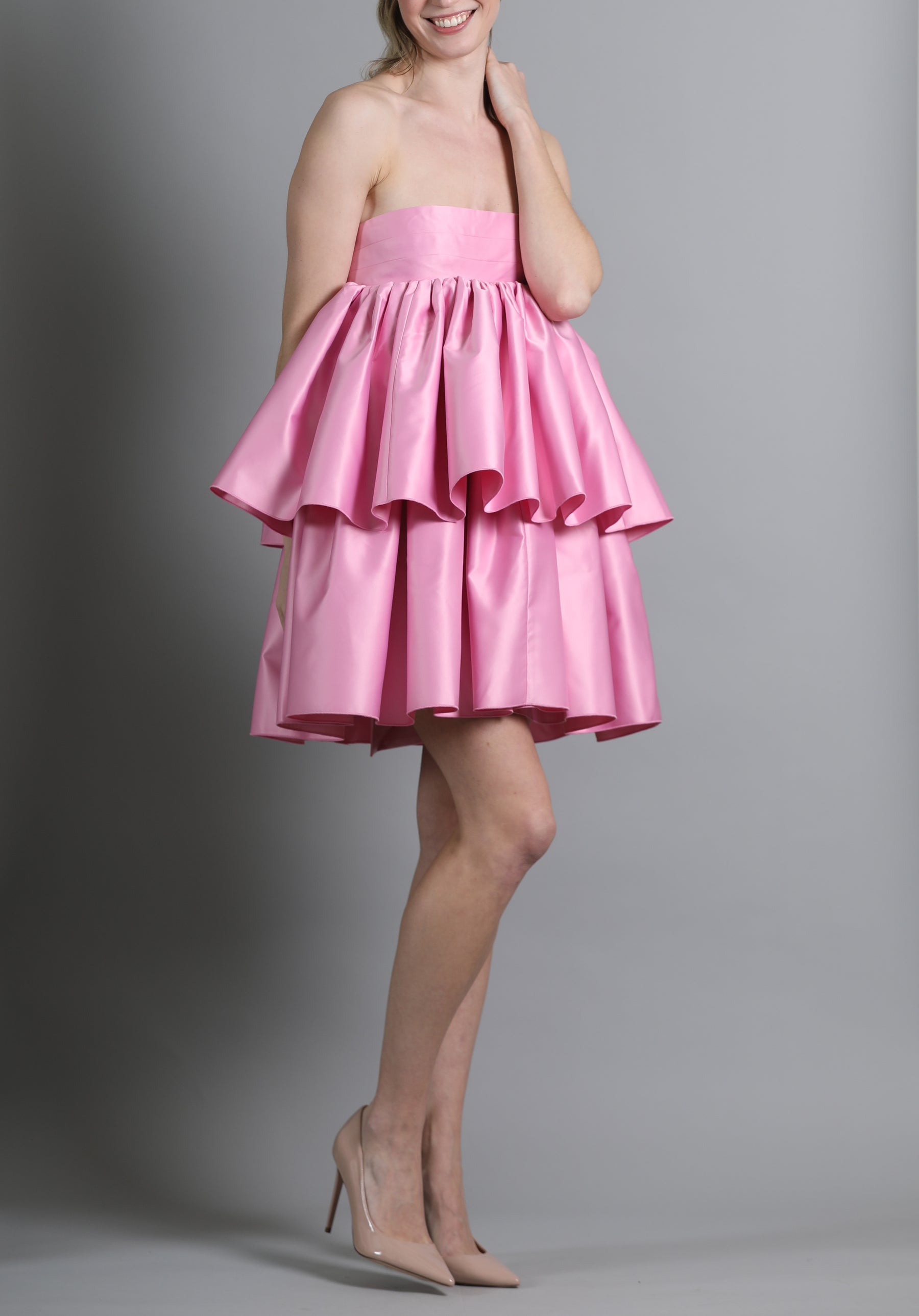 Carmina Tiered Ruffled Cocktail Dress