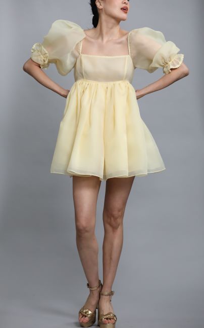 Banana Puff Dress