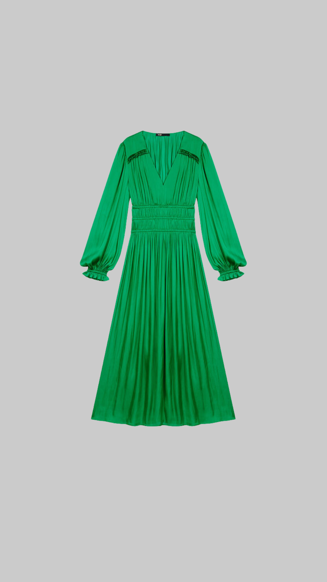 Flowing satin dress