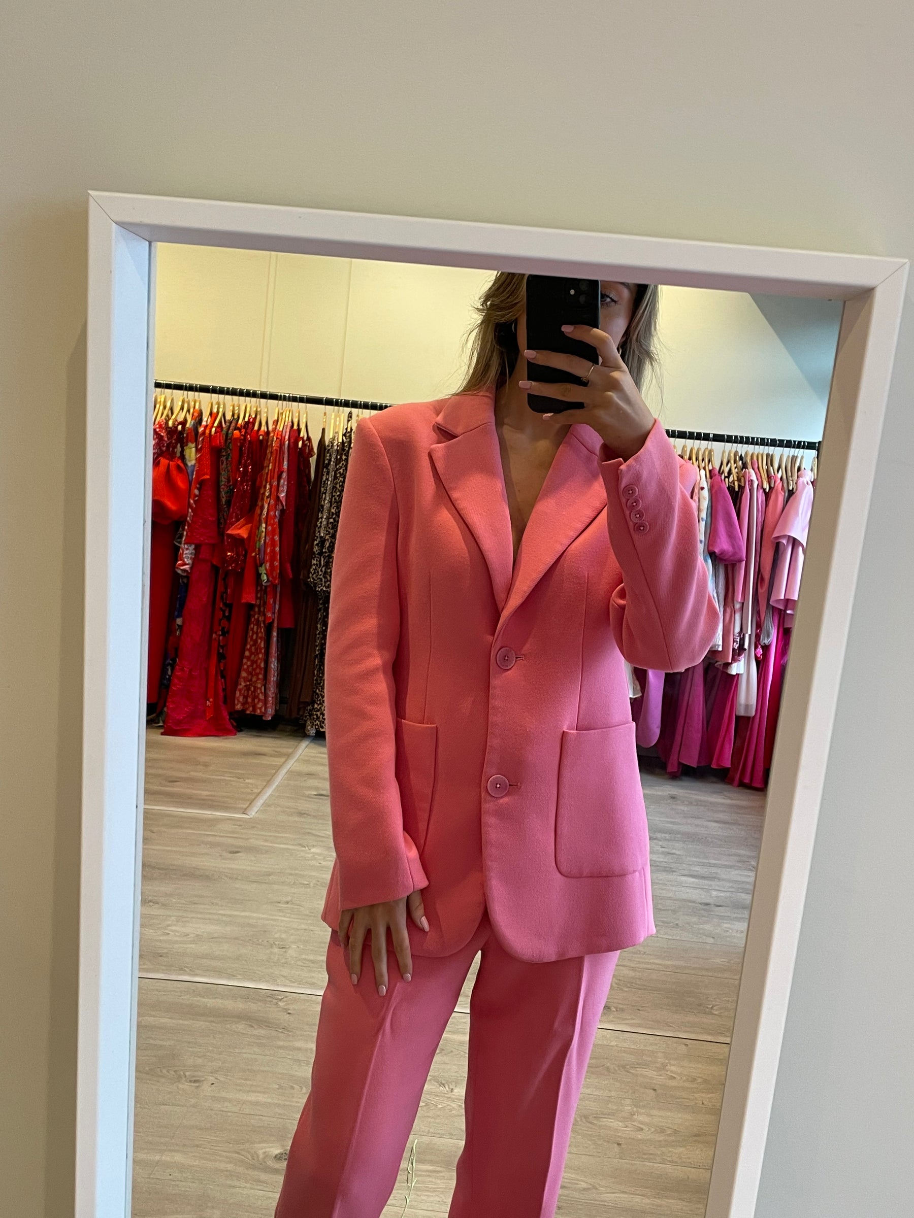 Pink suit