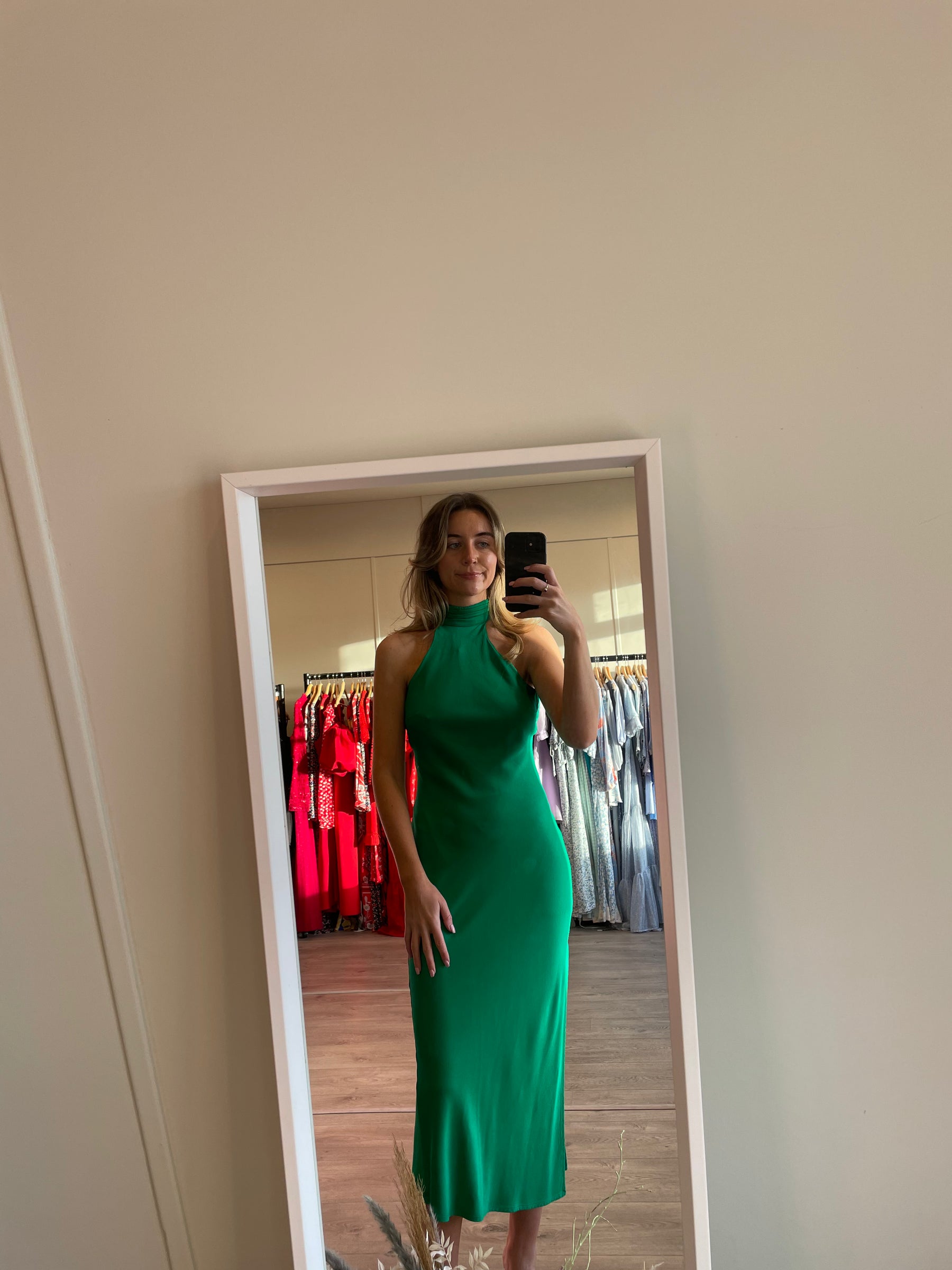 Satin Maxi Dress