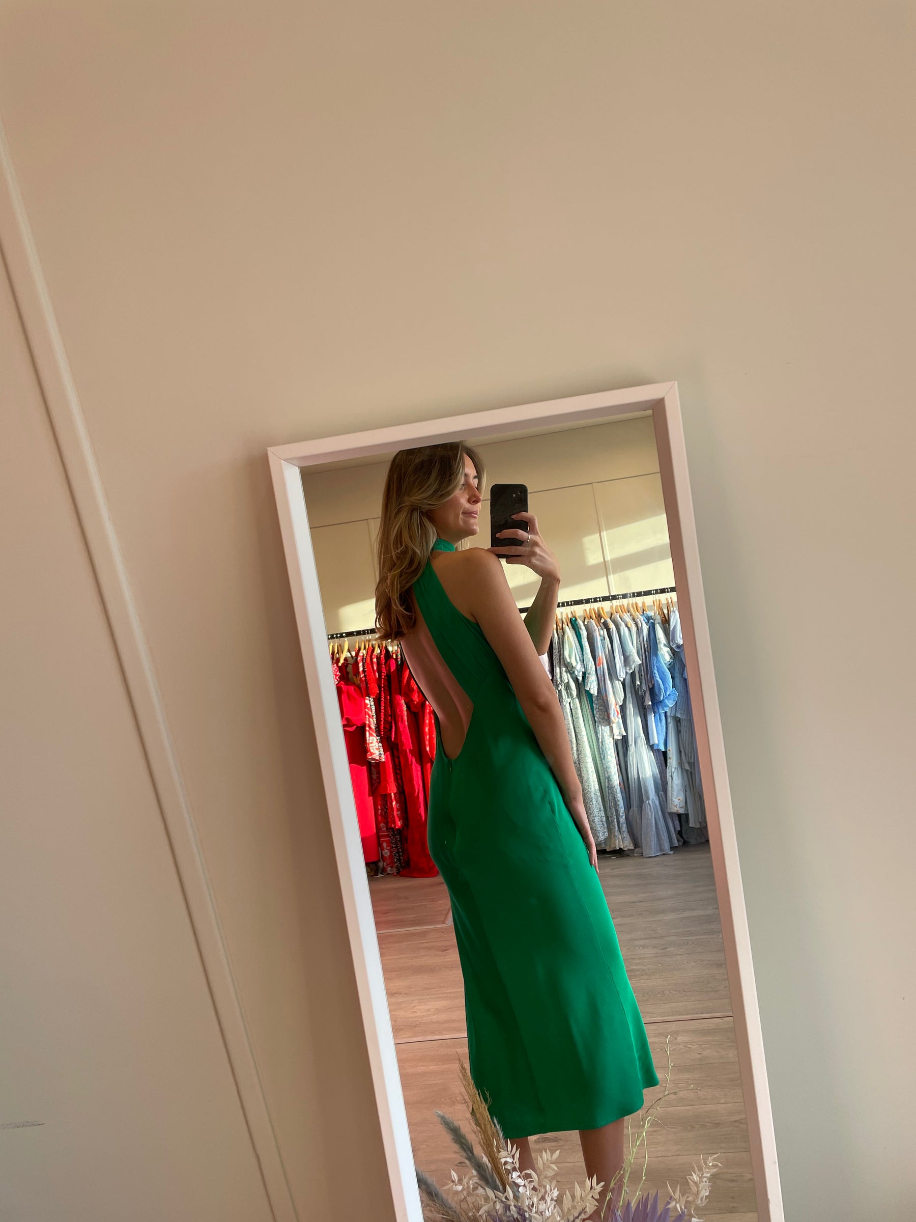 Satin Maxi Dress