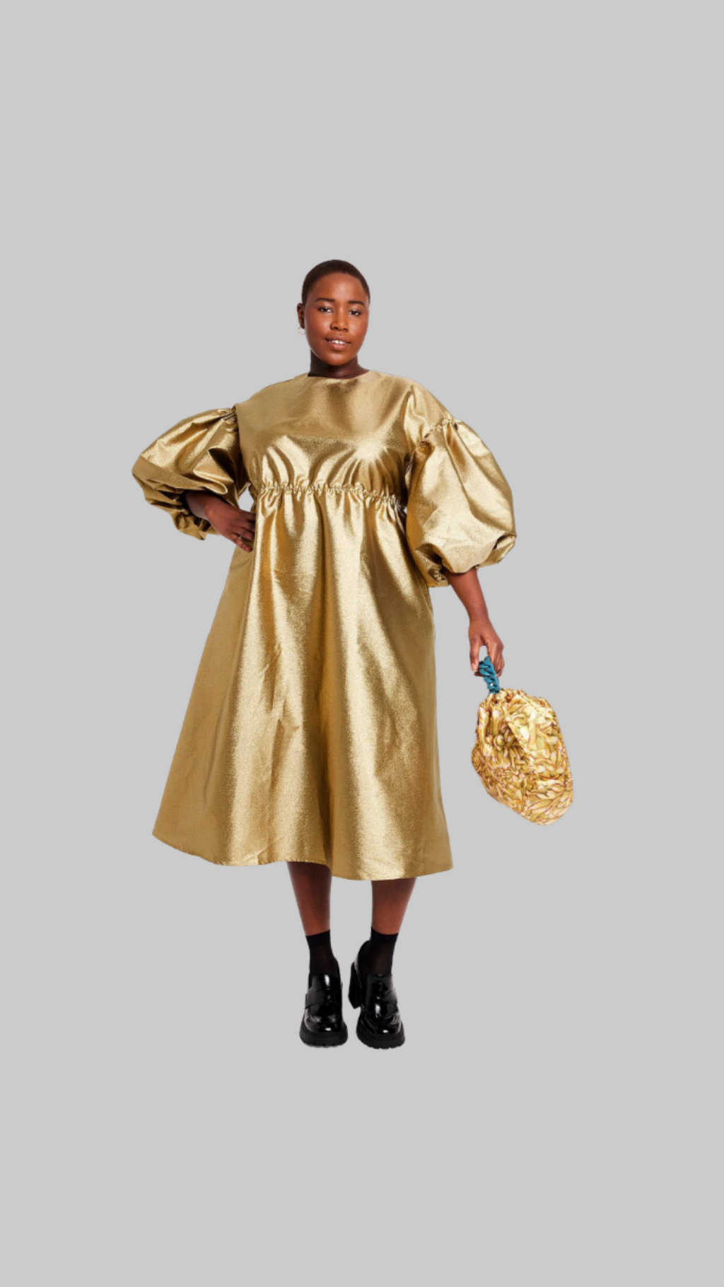 Gold day dress clearance