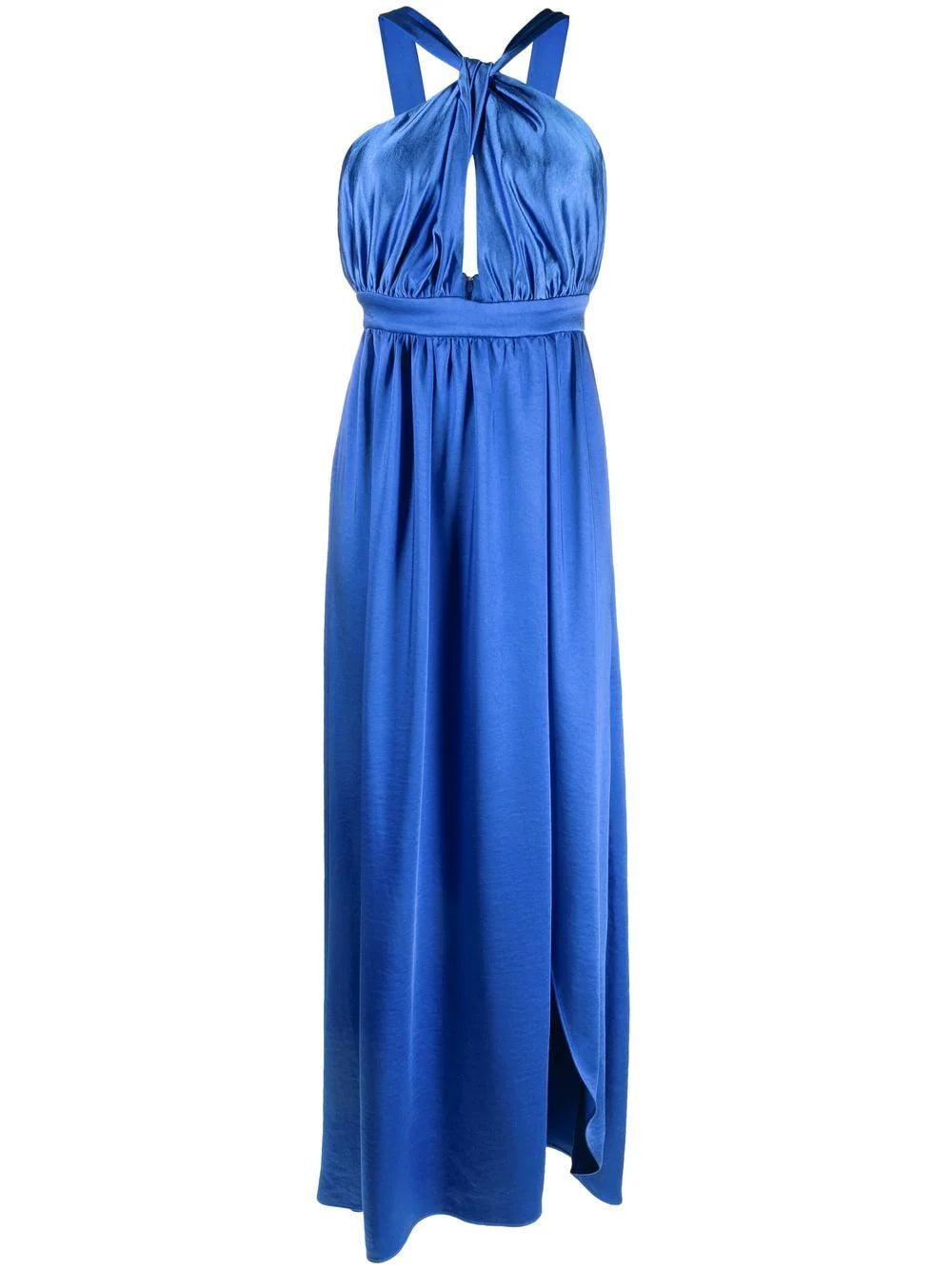 Pinko Ruched Satin Gown