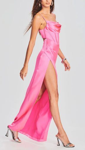 Retrofete Rosa Draped Maxi Dress