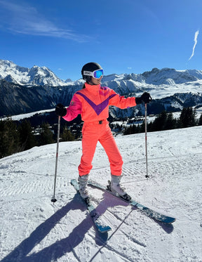 Vintage Orange Ski Suit