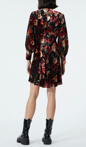 The Kooples Floral Velvet Mini