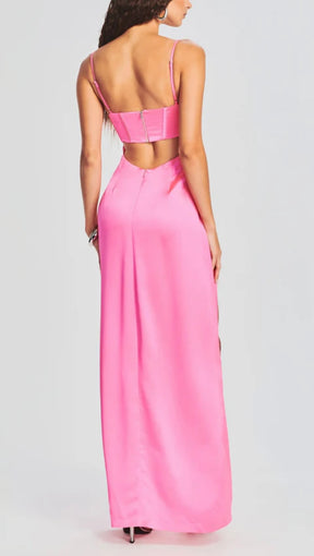 Retrofete Rosa Draped Maxi Dress