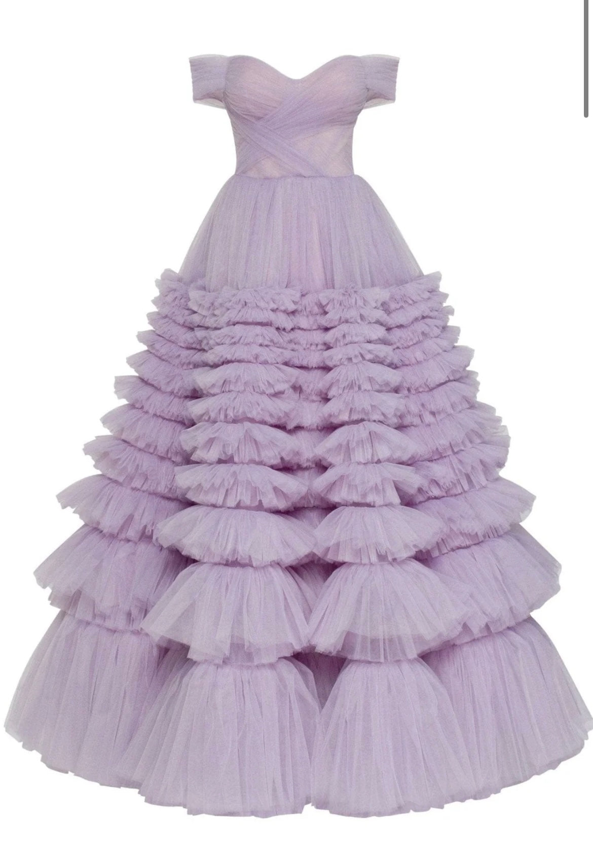 Milla Lilac Ultra Puffy Prom Maxi Dress