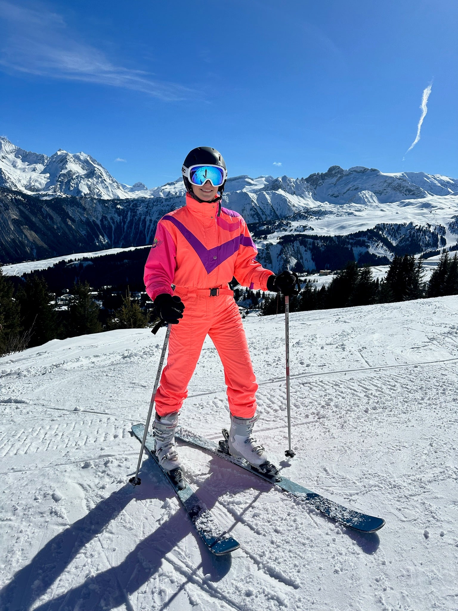 Vintage Orange Ski Suit