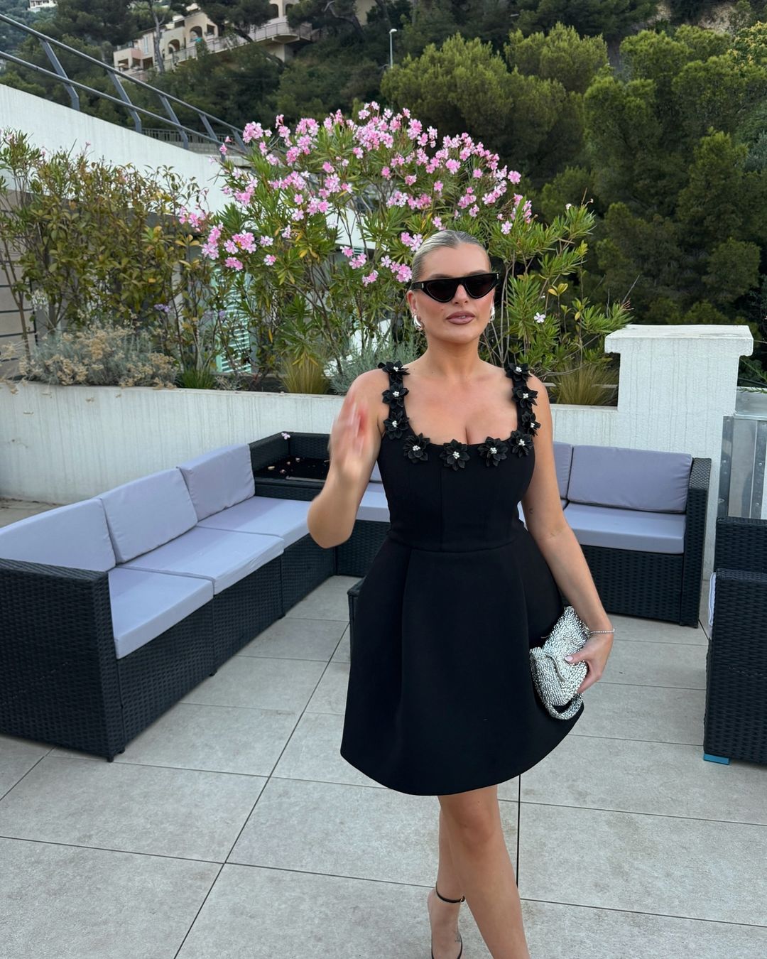 Nadine Merabi Cindy Black Dress