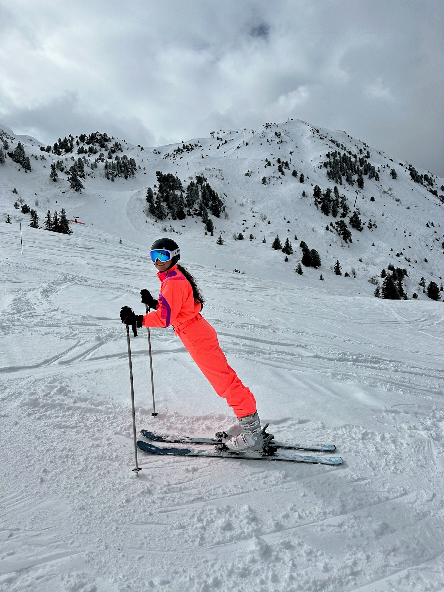 Vintage Orange Ski Suit