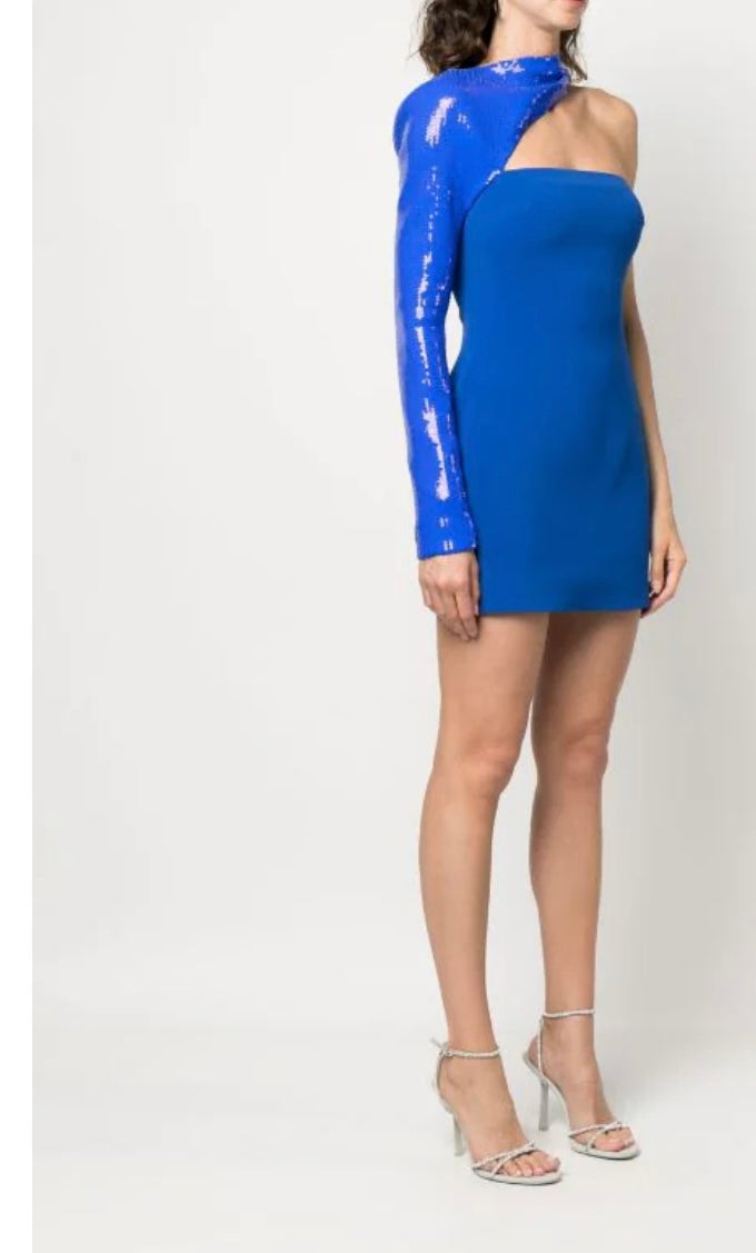 David Koma Asymmetric Midi Dress